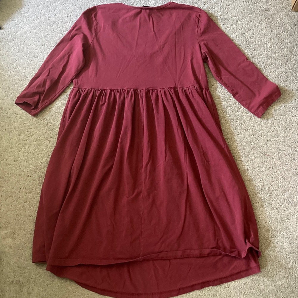 ASOS Maternity burgundy red dress, Sz US 12. - Picture 3 of 7